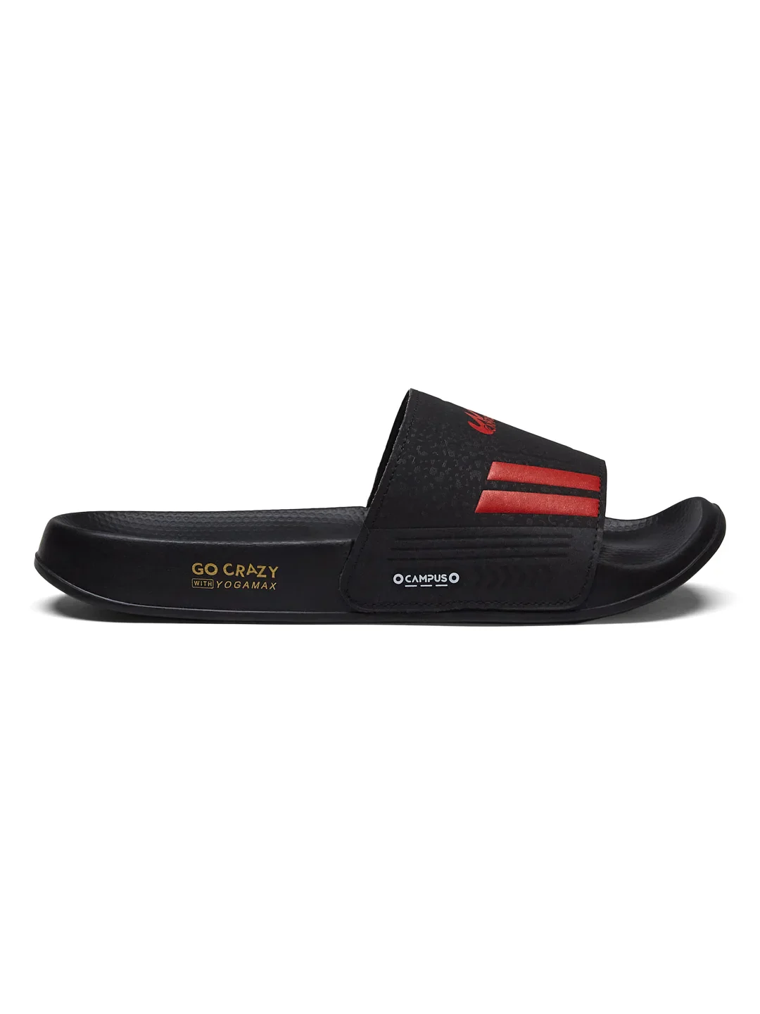 SL-438 Black Men's Slides - Image 3