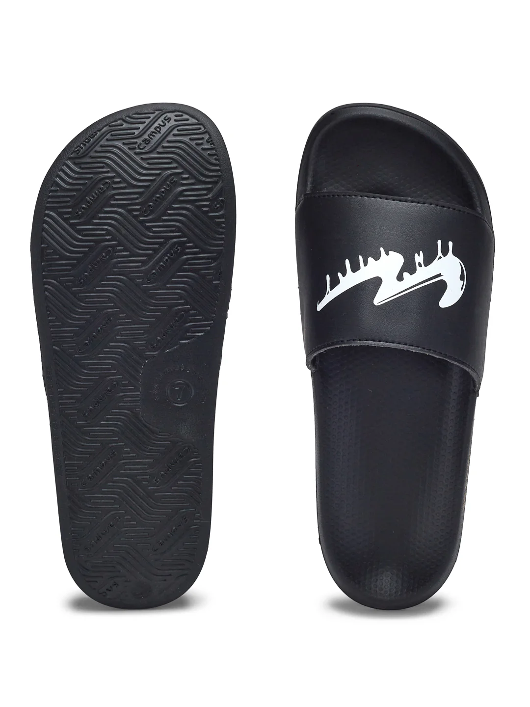 SL-443 Black Men's Slides - Image 4