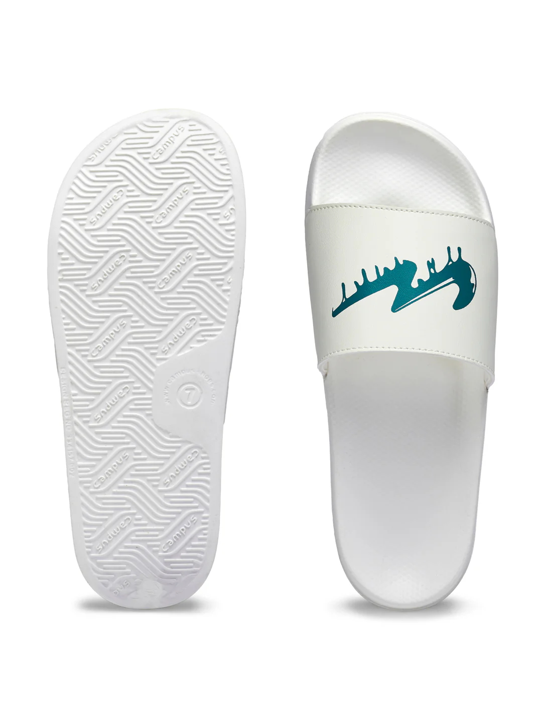 SL-443 White Men's Slides - Image 4