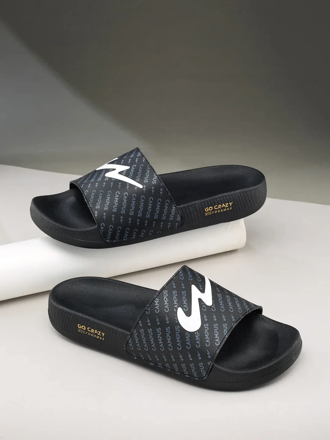 SL-444 Black Men's Slides - Image 7