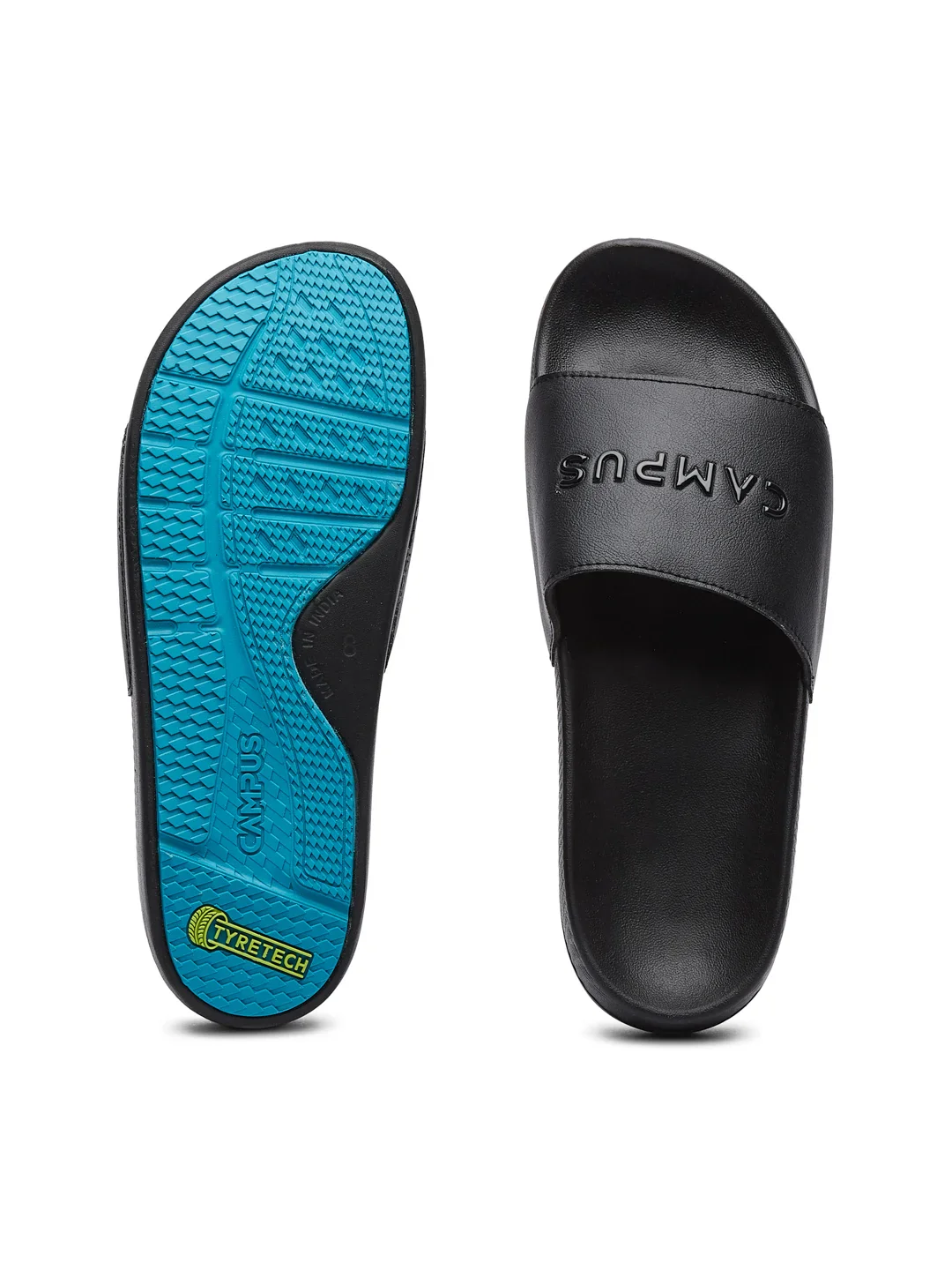 SL-457 Black Men's Slides - Image 5
