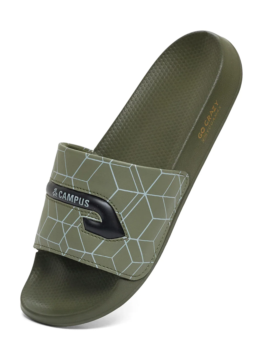 SL-477 Olive Men's Slides - Image 3