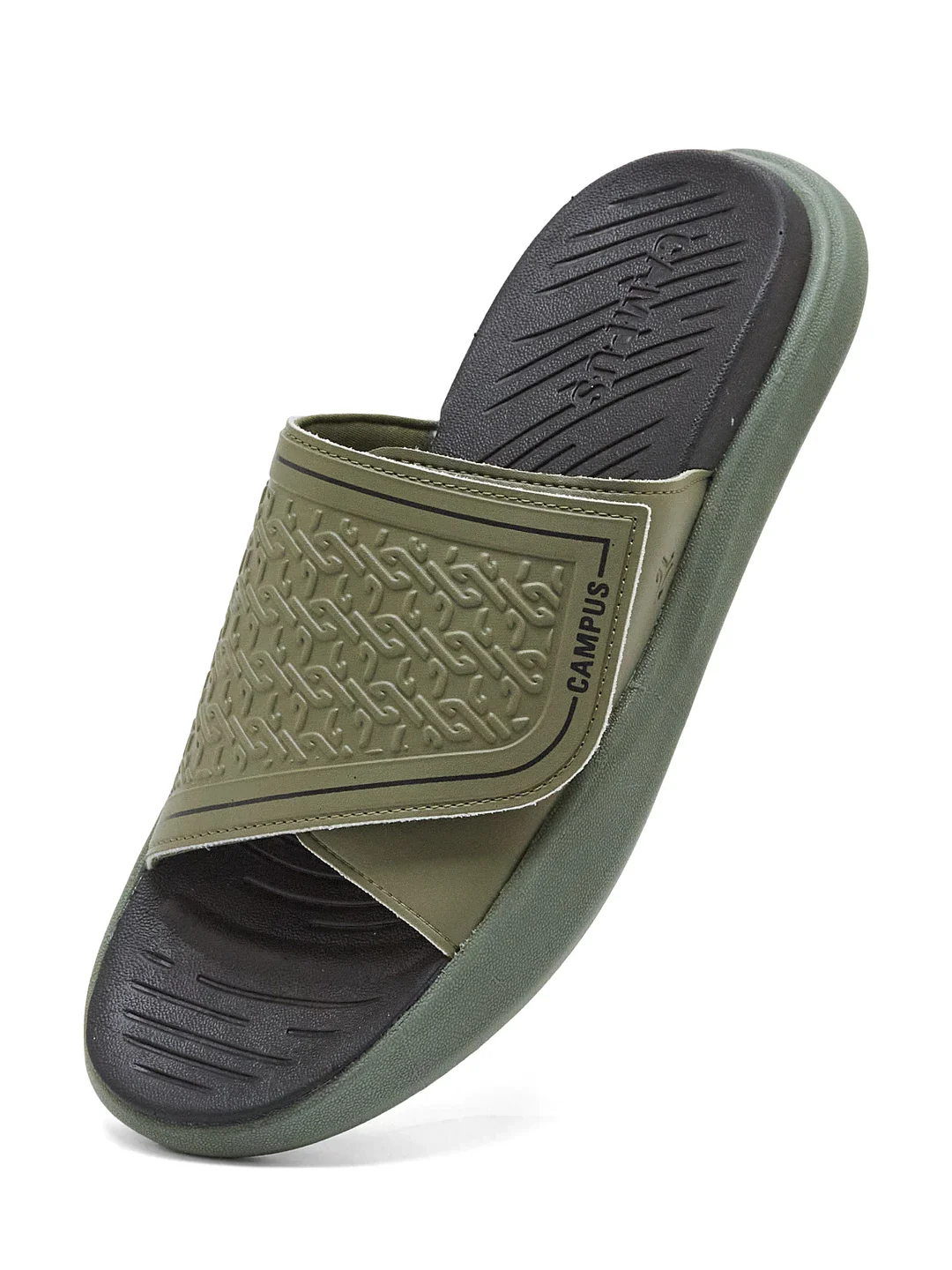 SL-481 Olive Men's Slides - Image 3