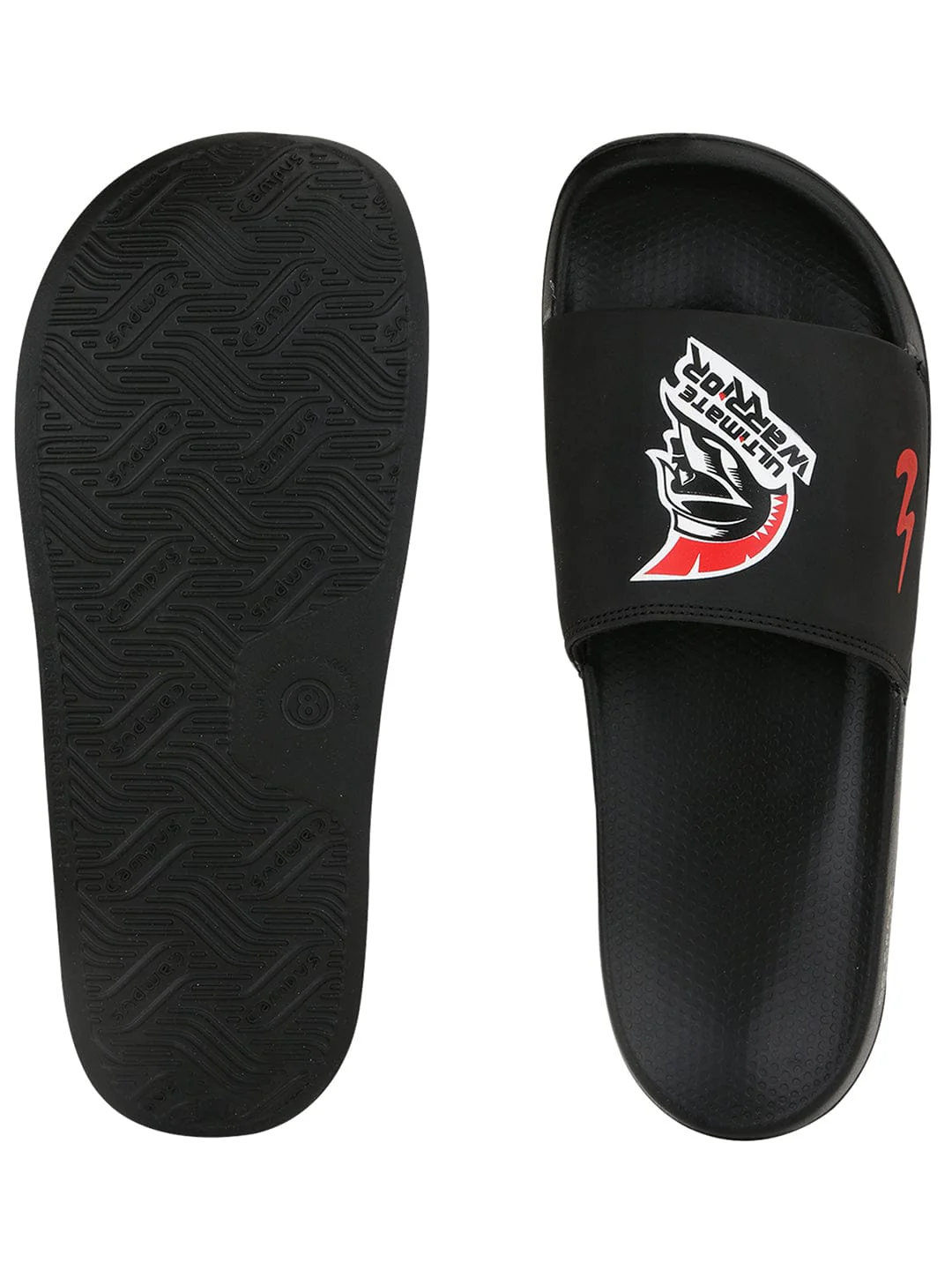 SL-SPR001 Black Men's Slides - Image 4