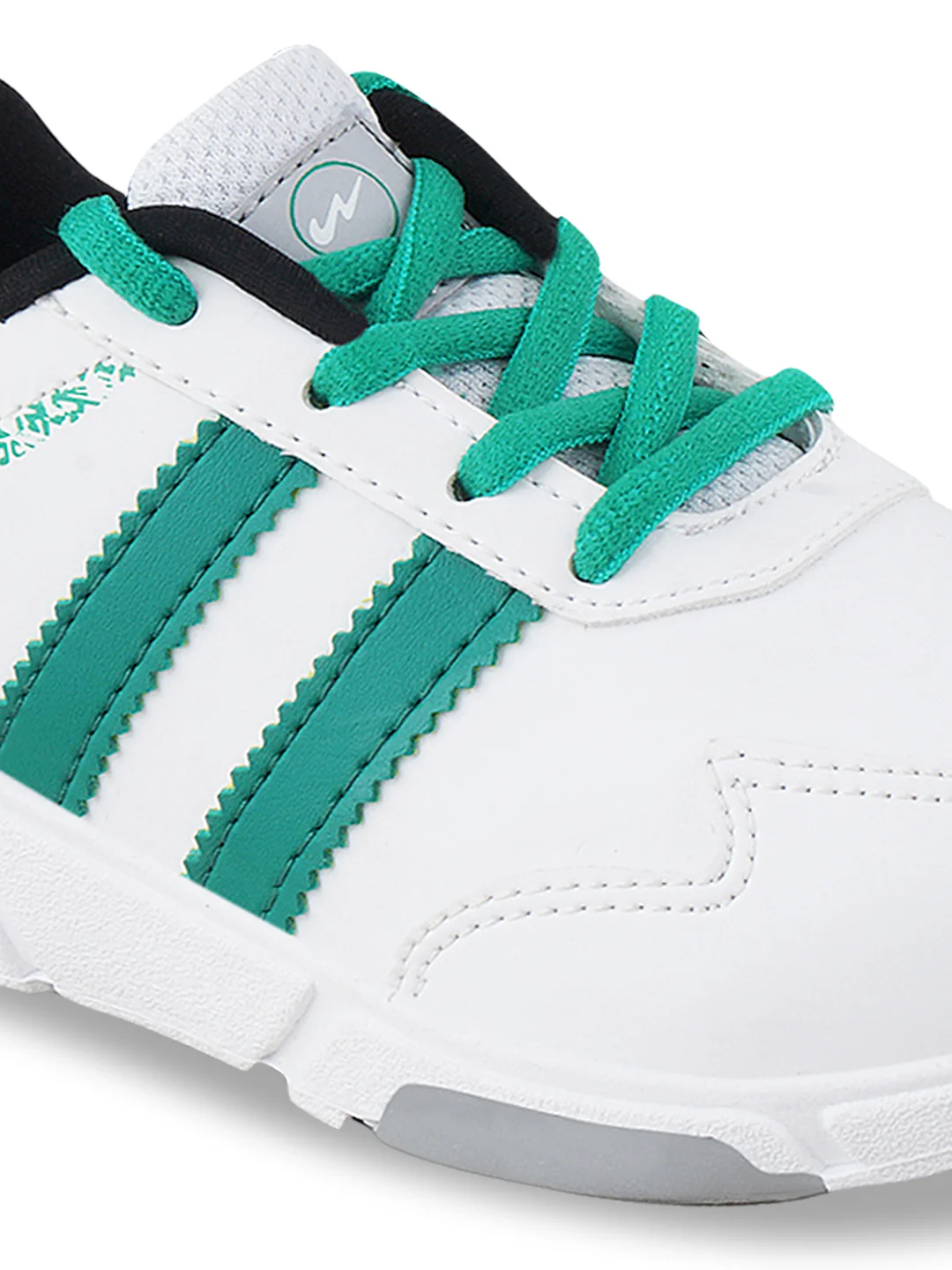 SRM-18 White Kid's Sports Shoes - Image 4