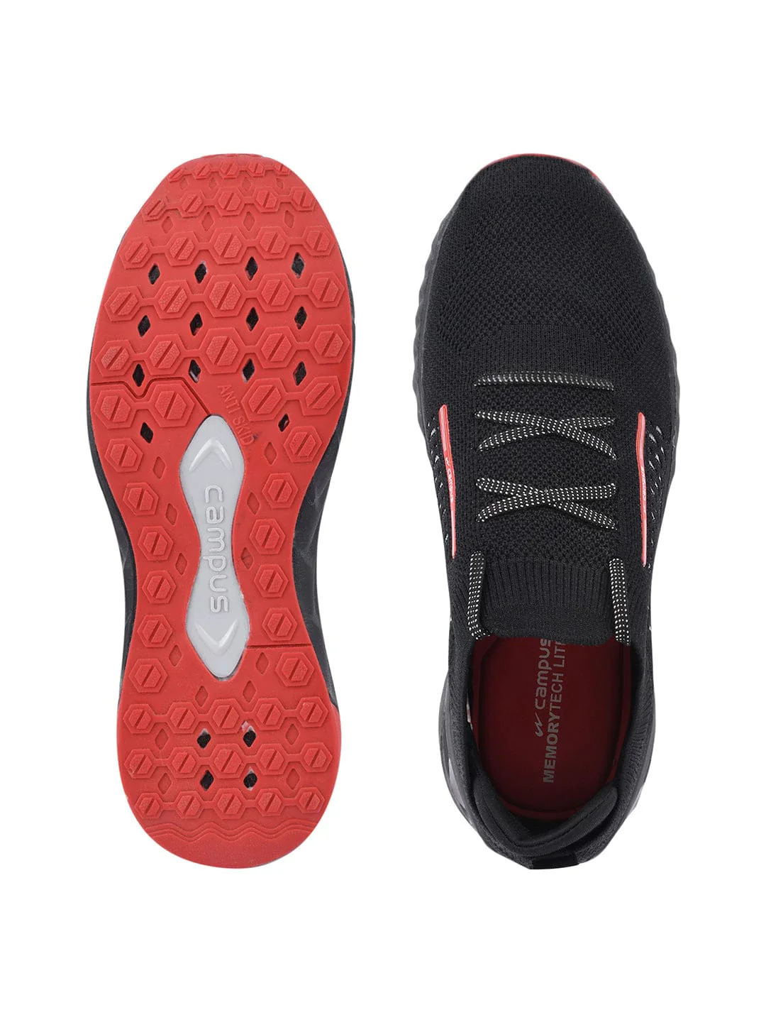 STREET-RUN Black Men's Running Shoes - Image 4