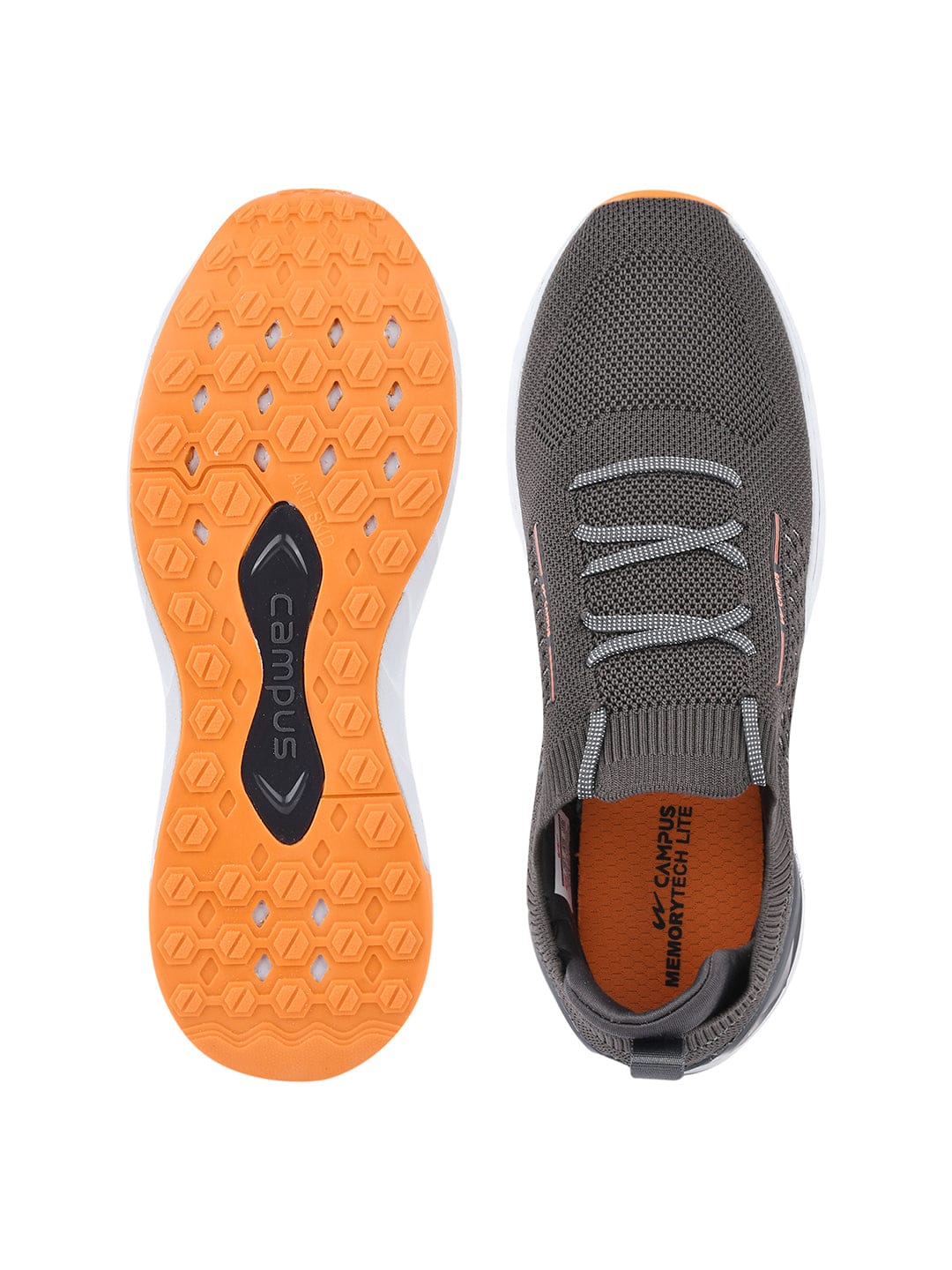 STREET-RUN Grey Men's Running Shoes - Image 4