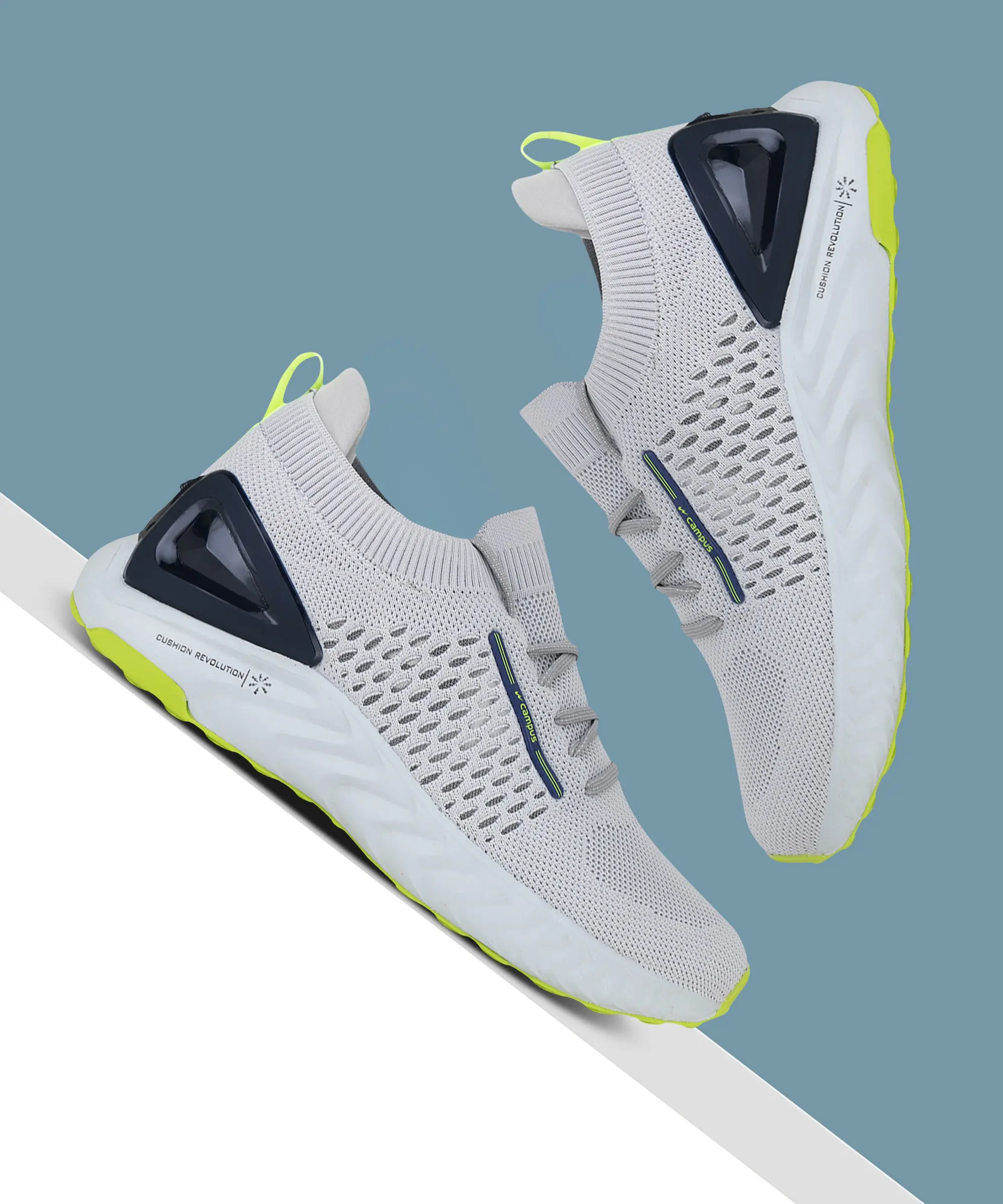 STREET-RUN Grey Men's Running Shoes - Image 7