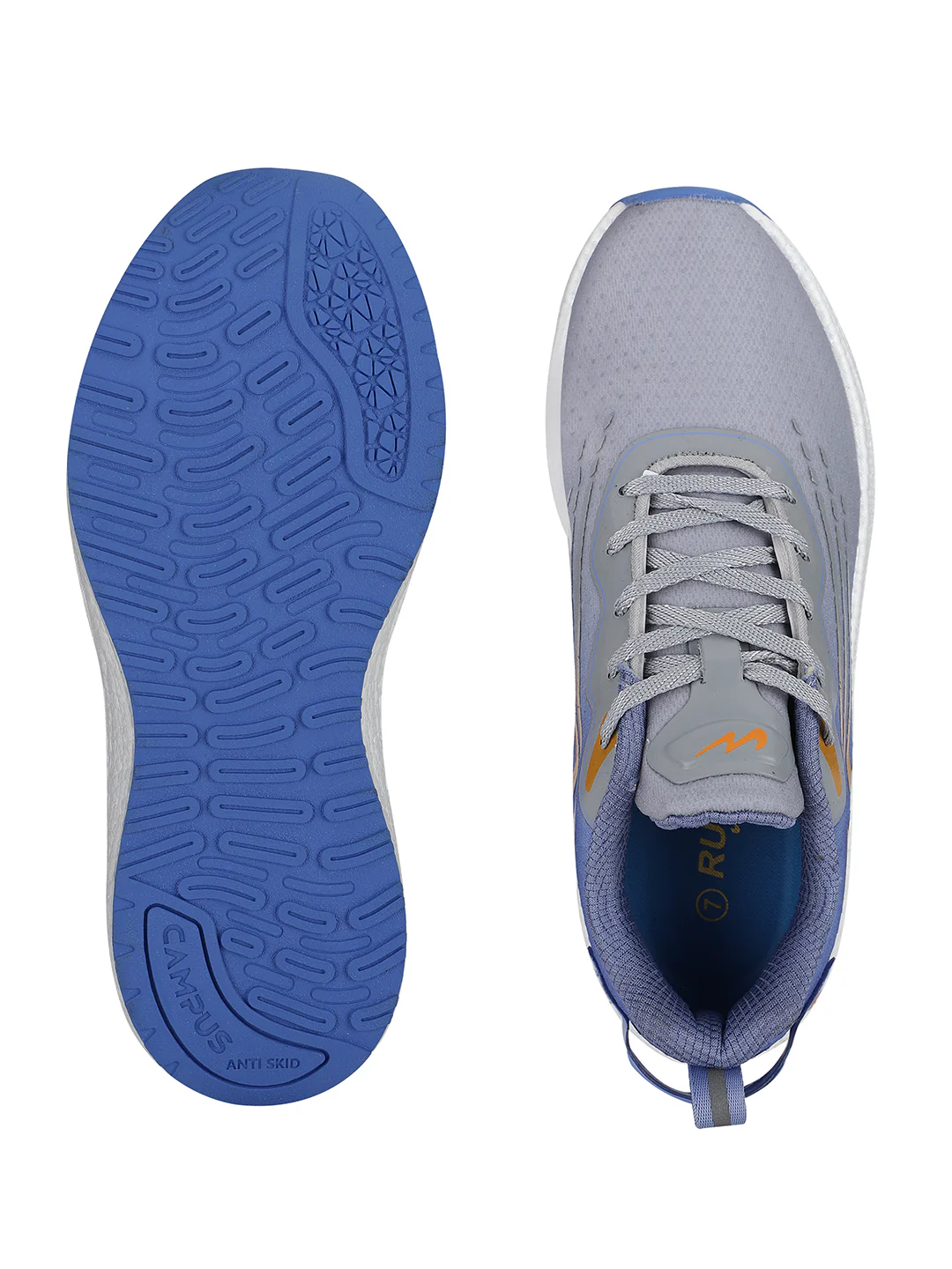 STRIDER Grey Men's Sports Shoes - Image 5