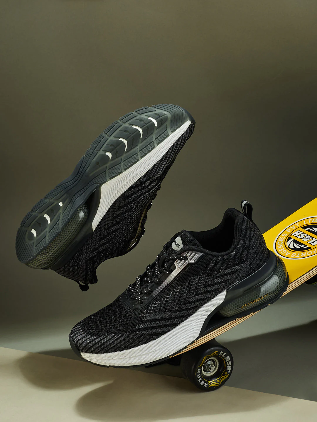 SUMMIT Black Men's Running Shoes - Image 7