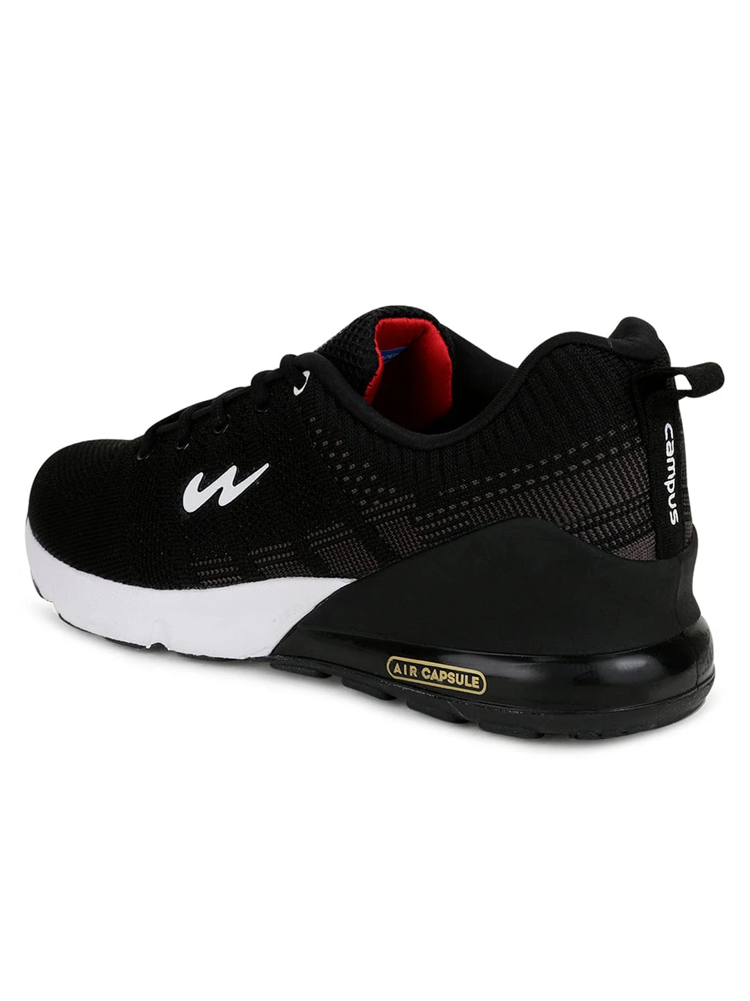 SYRUS Black Men's Running Shoes - Image 3