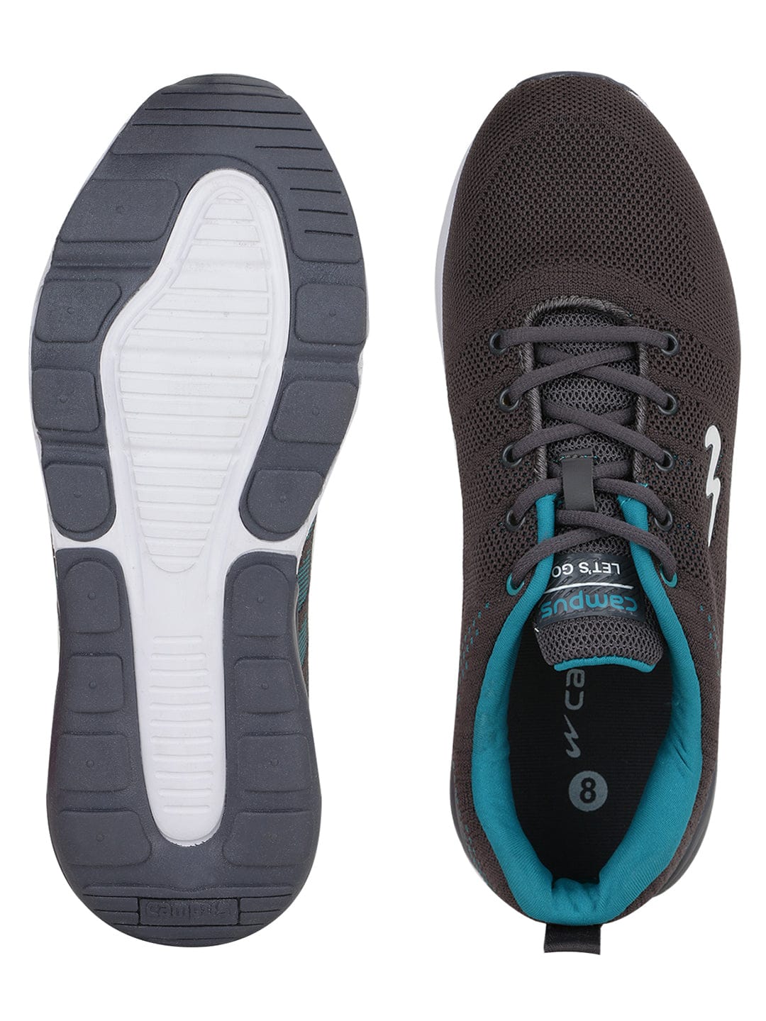 SYRUS Grey Men's Running Shoes - Image 4