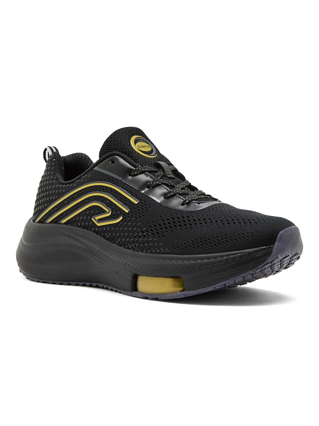 THROS Black Men's Running Shoes - Image 2