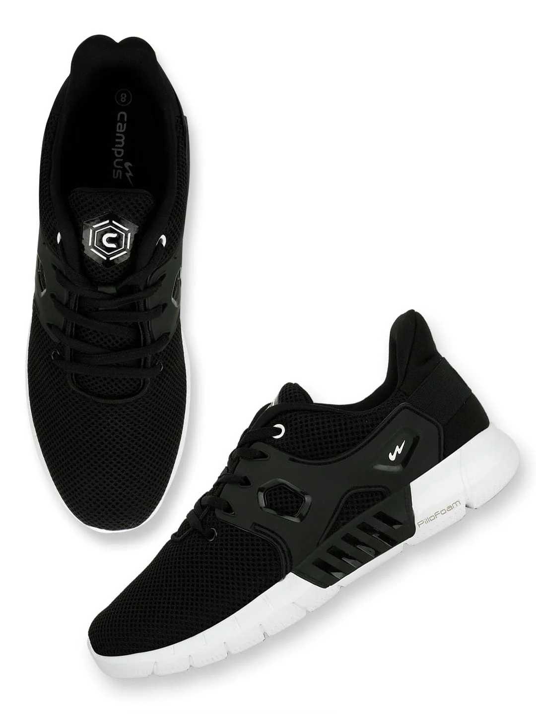 TIGOR Black Men's Running Shoes - Image 2