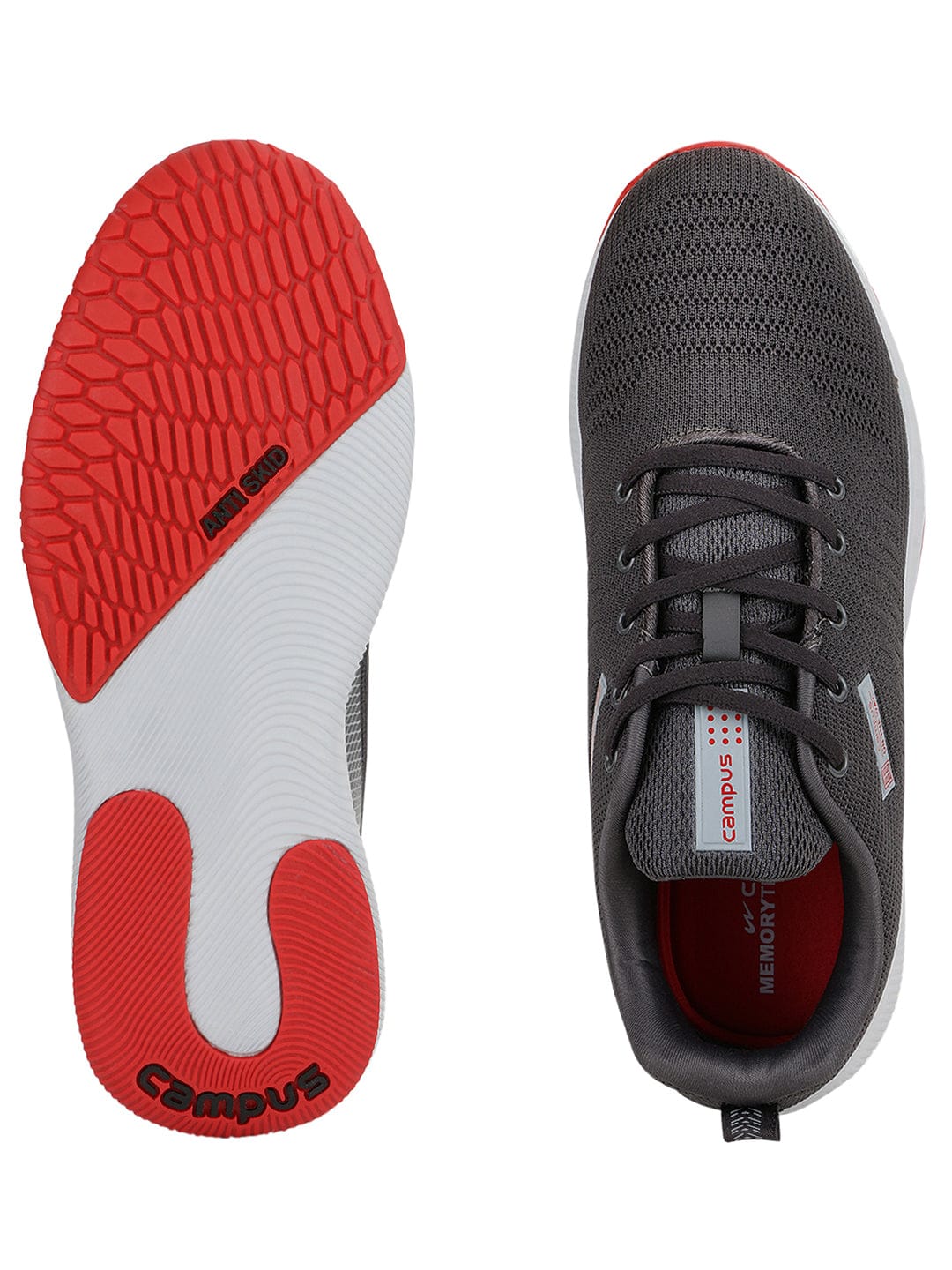 TOLL Grey Men's Running Shoes - Image 4