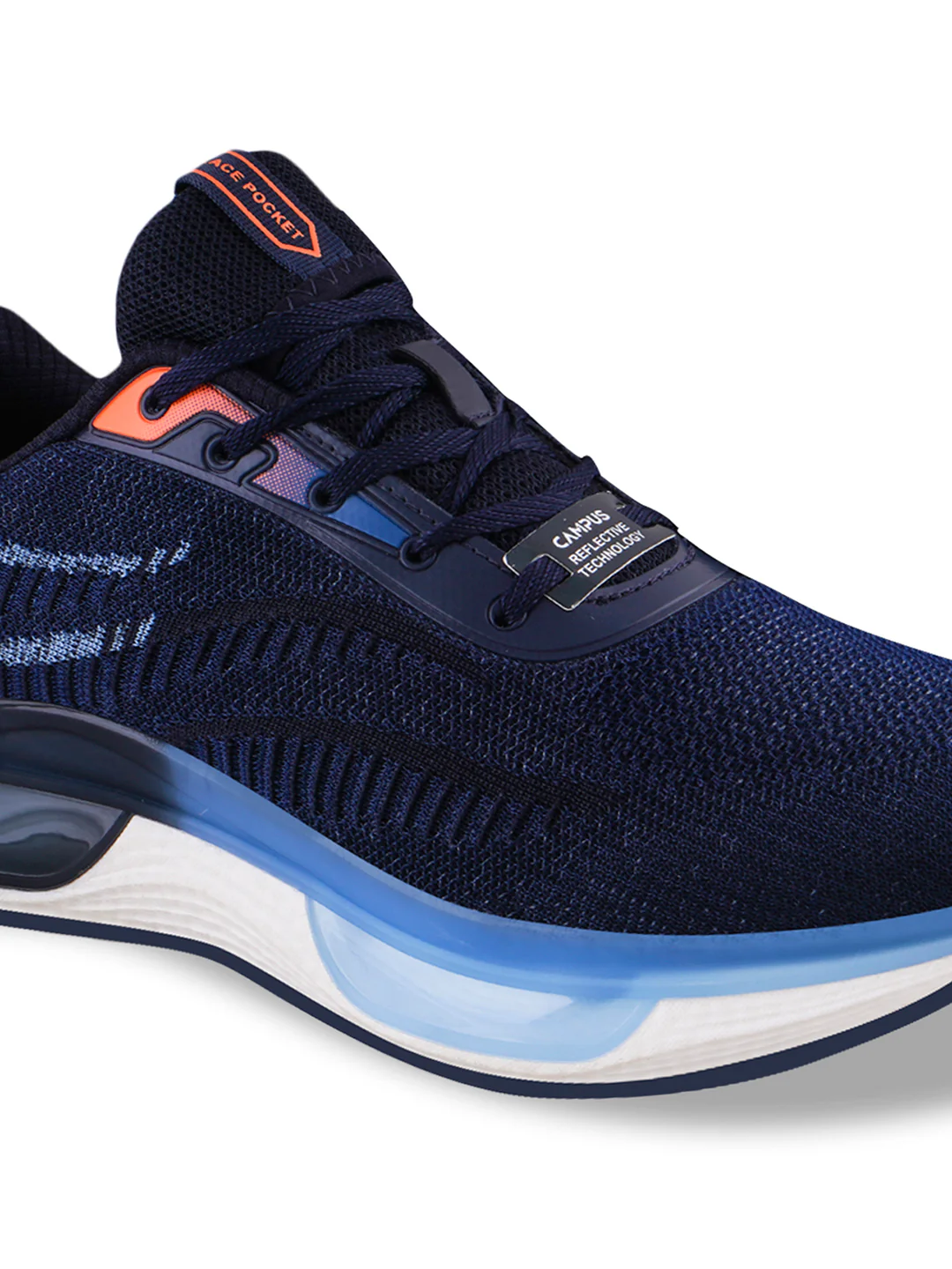 TONAL Navy Men's Sports Shoes - Image 4