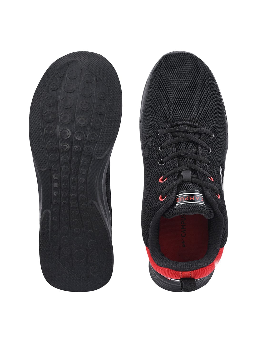 TOWN Black Men's Running Shoes - Image 4