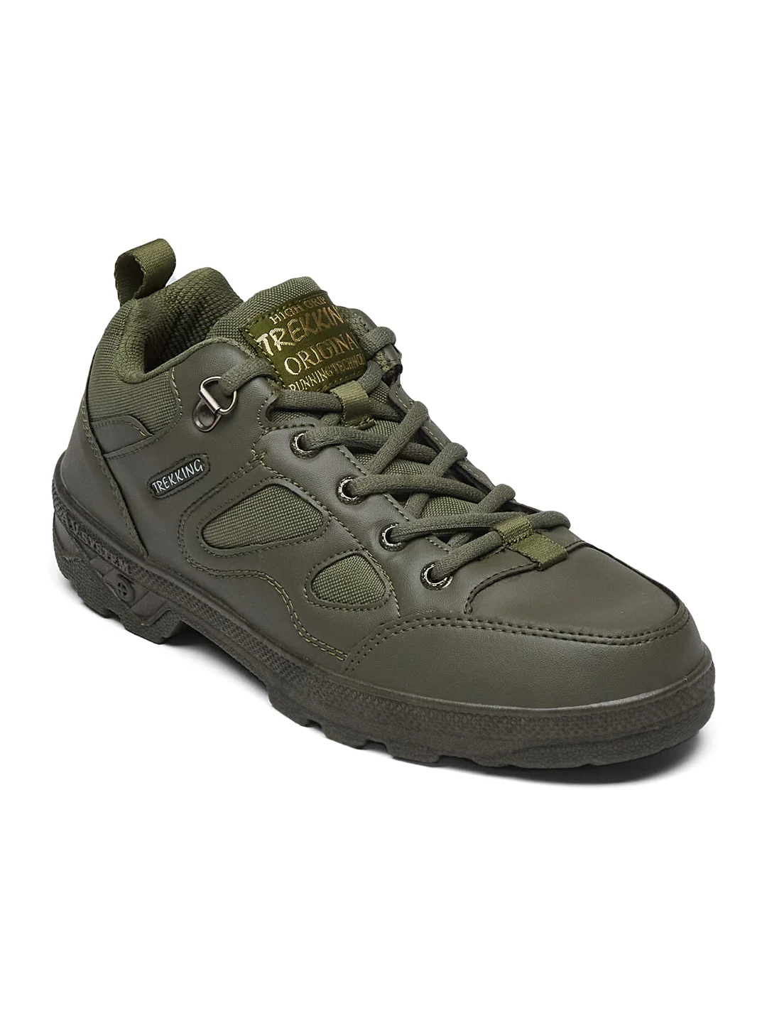 TREKKING Olive Child Sneakers - Image 3