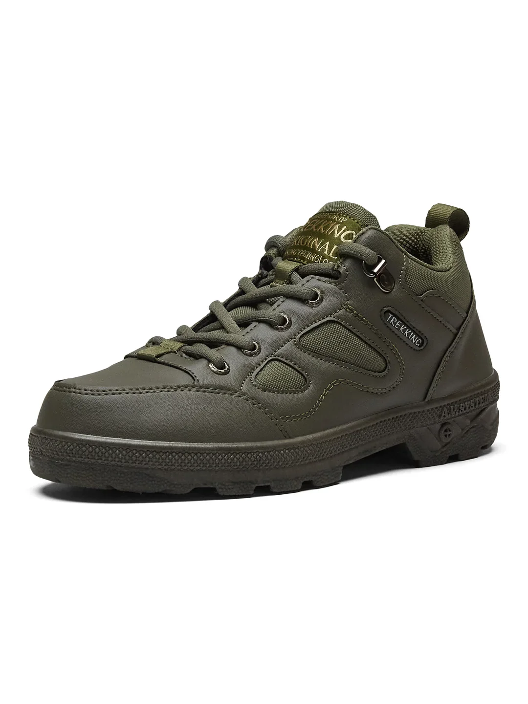 TREKKING Olive Child Sneakers - Image 6