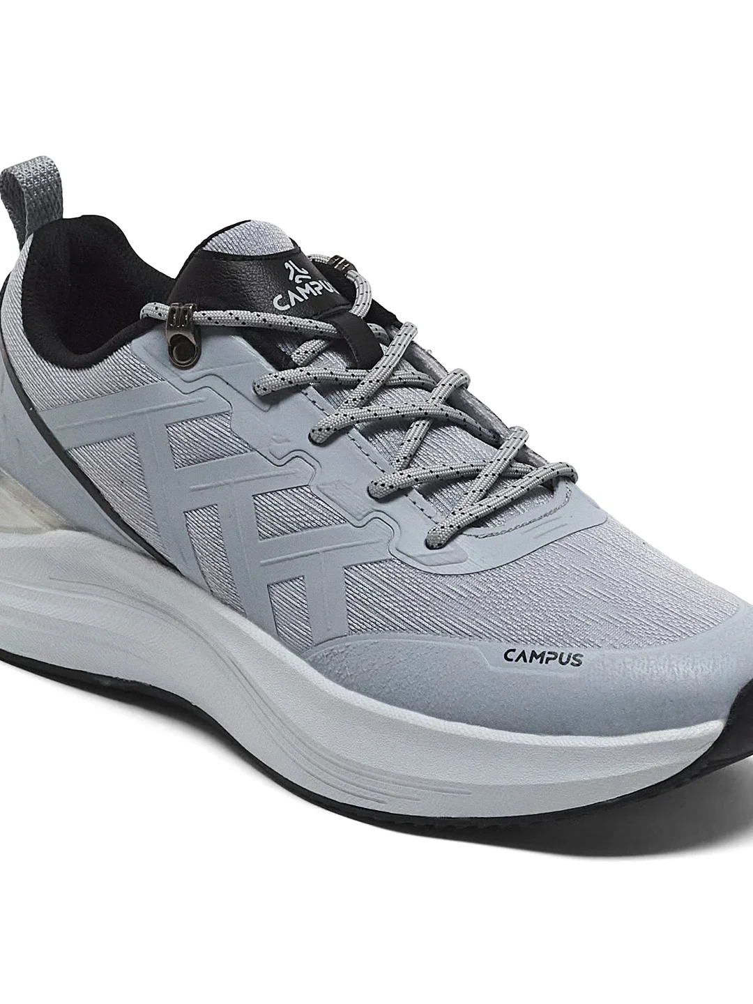 TRICK Grey Men's Running Shoes - Image 7