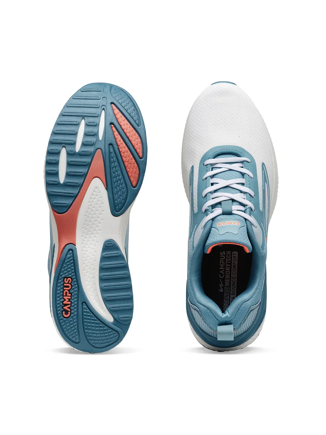 VESPER White Men's Running Shoes - Image 5