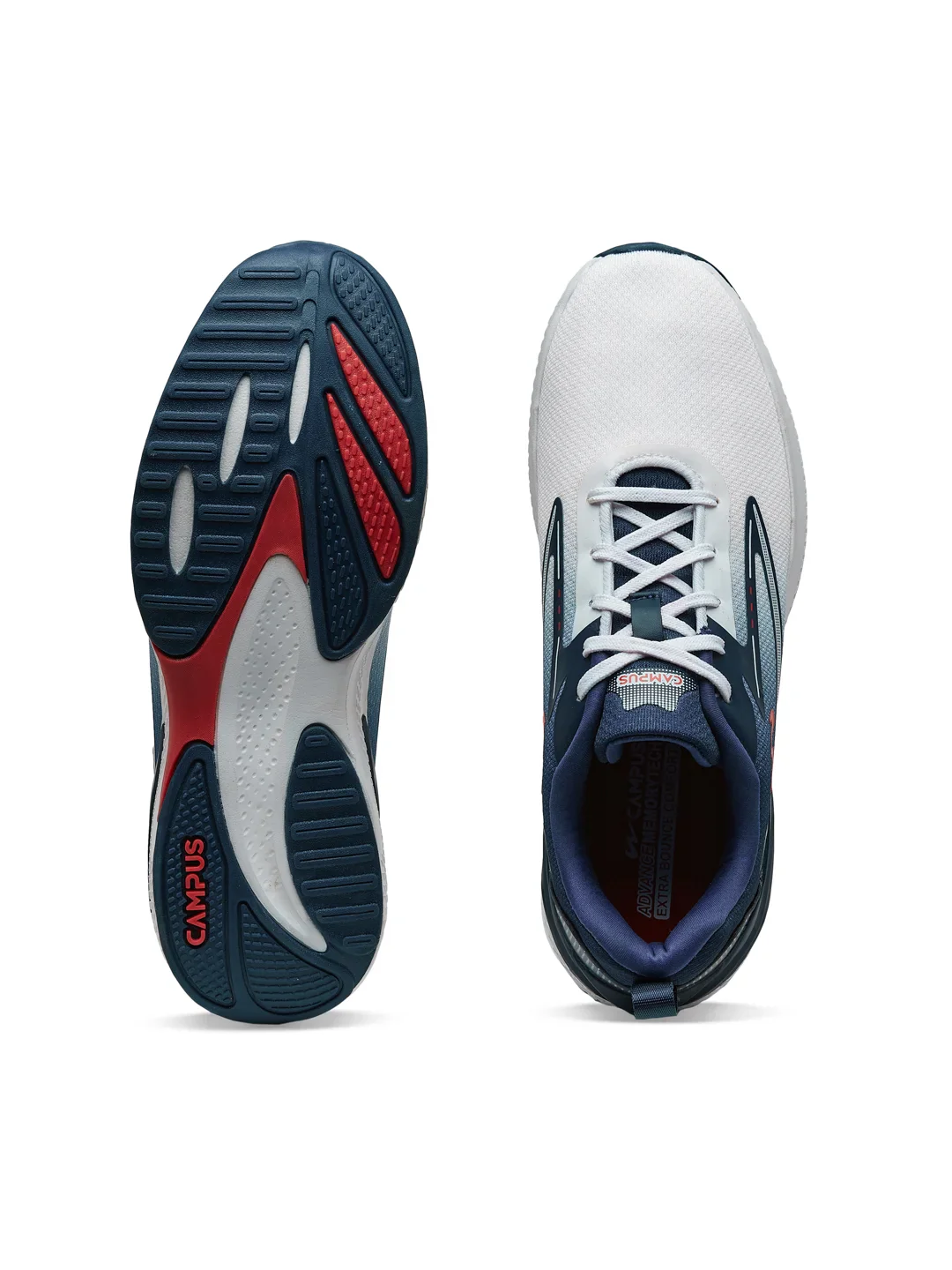 VESPER White Men's Running Shoes - Image 5