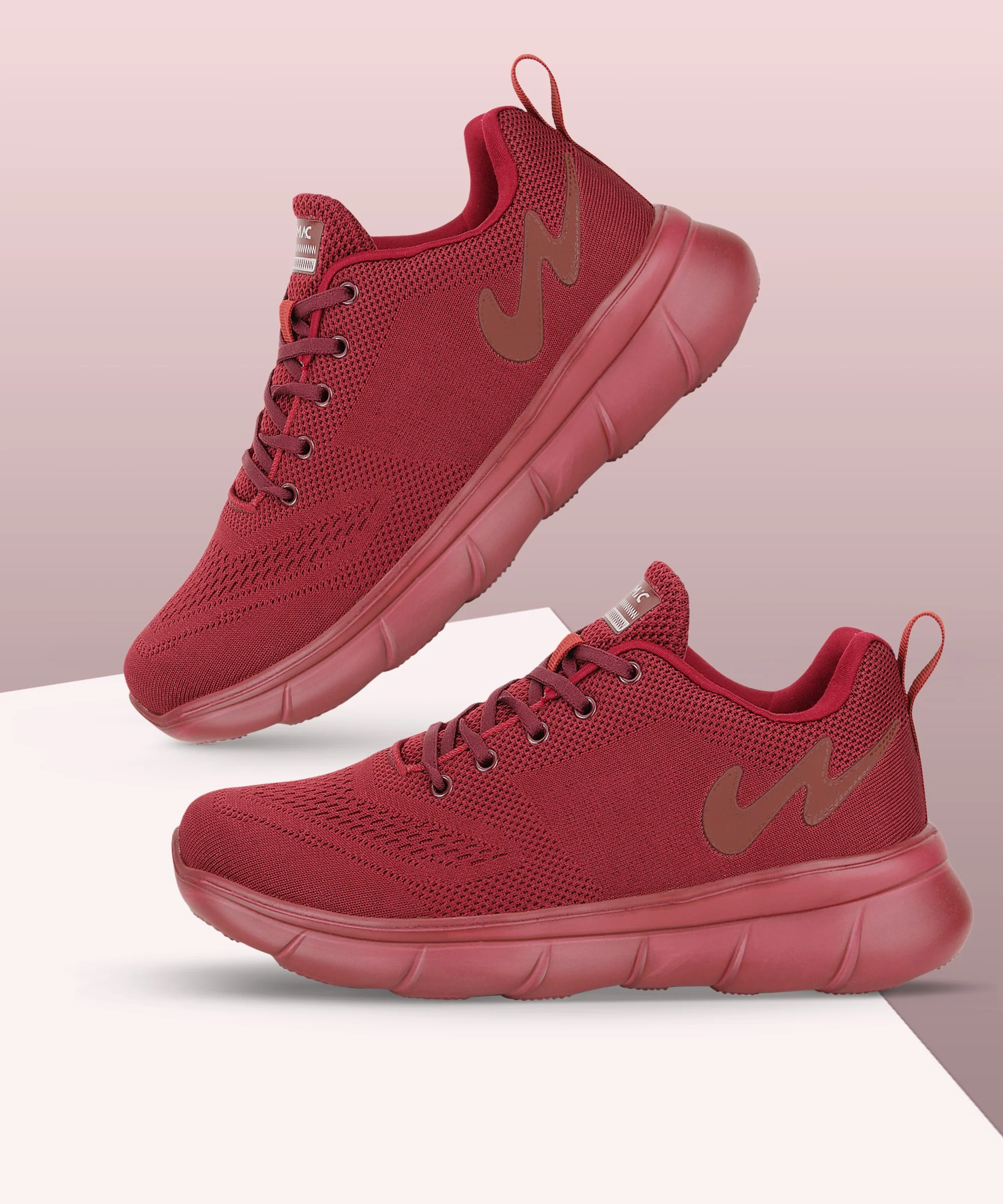 VIBGYOR Burgundy Men's Sneakers - Image 5