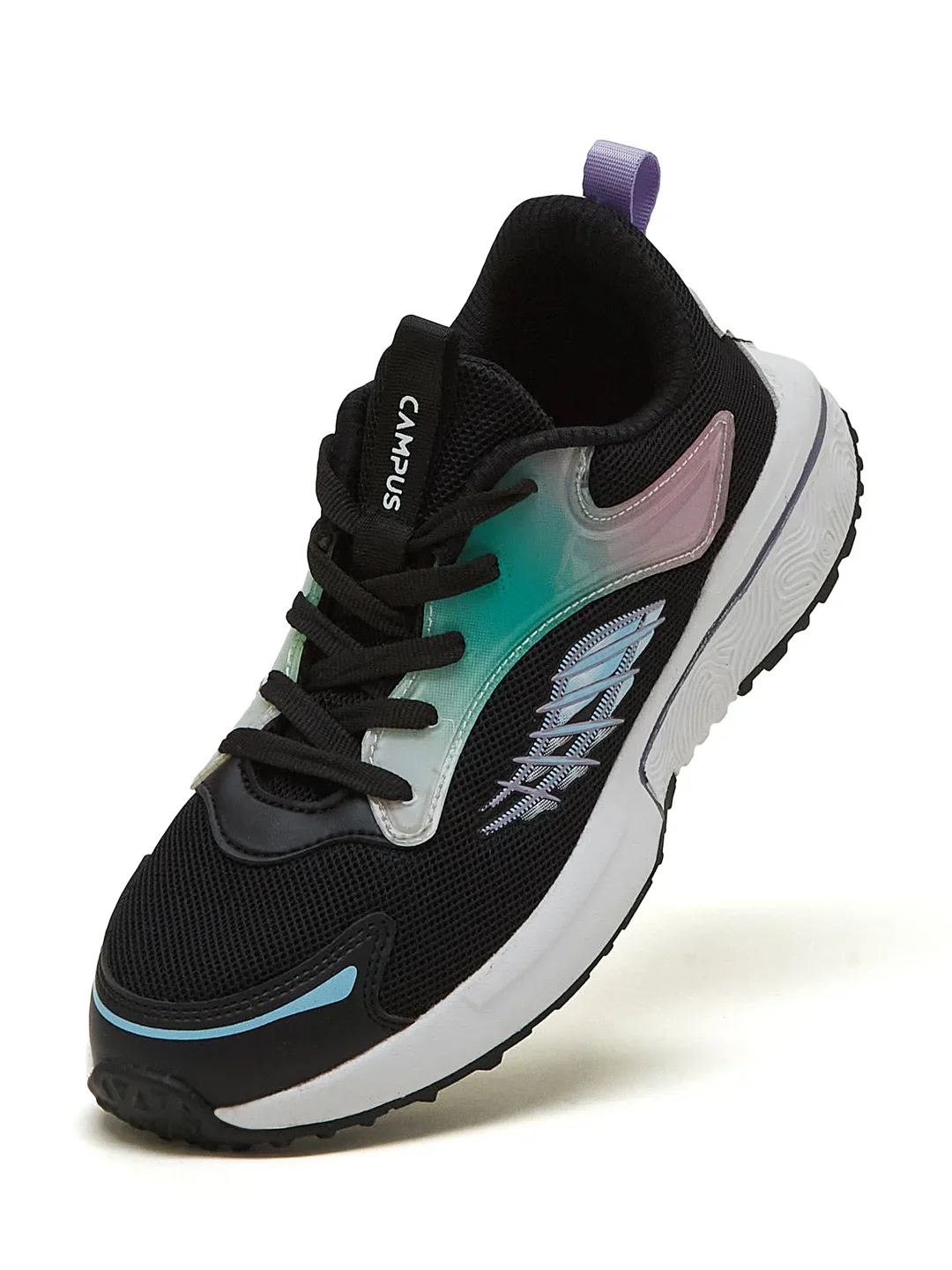 VIRTU KIDS Black Kids Running Shoes - Image 3