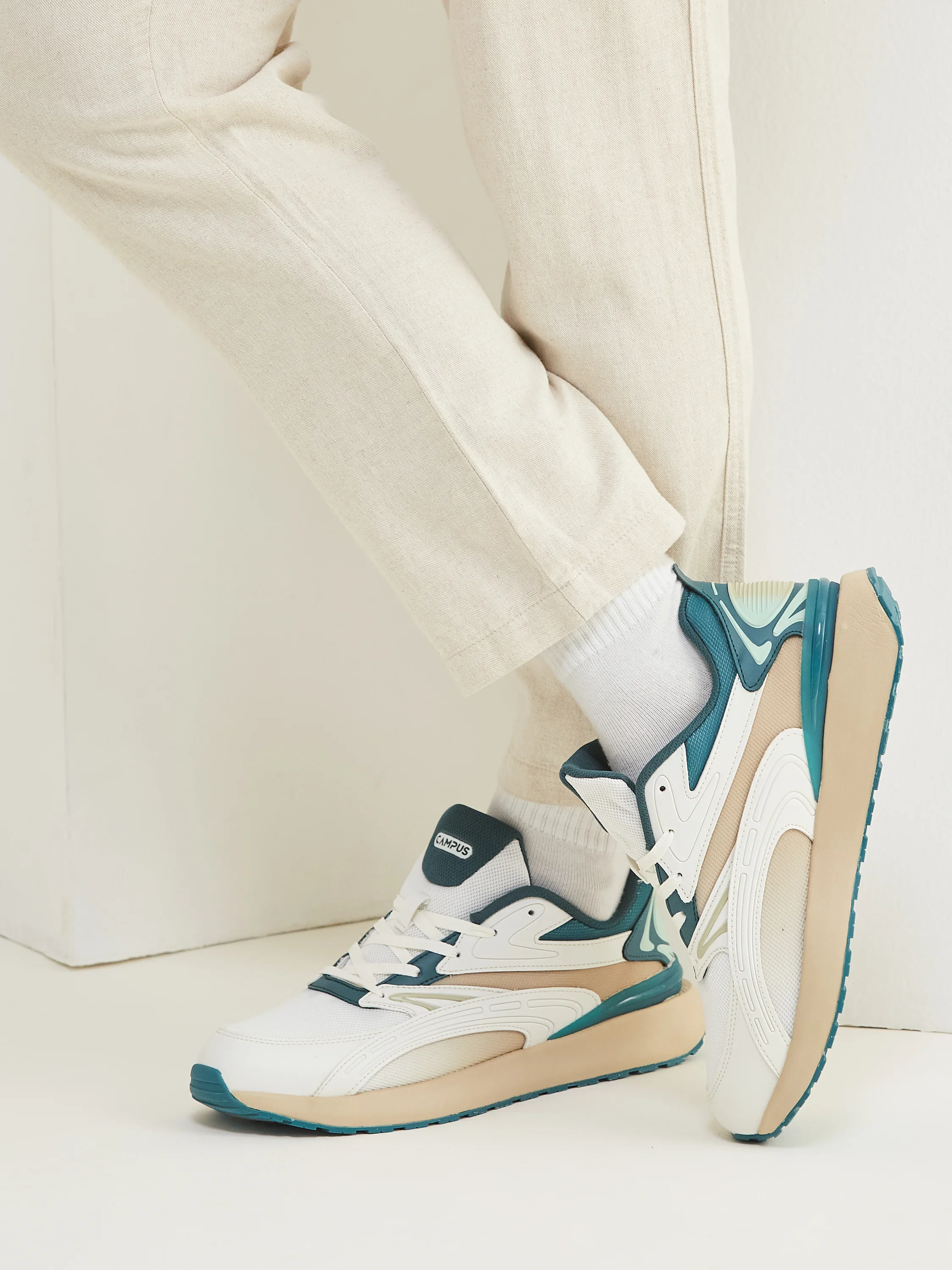 VITALITY Off White Men's Sneakers - Image 8