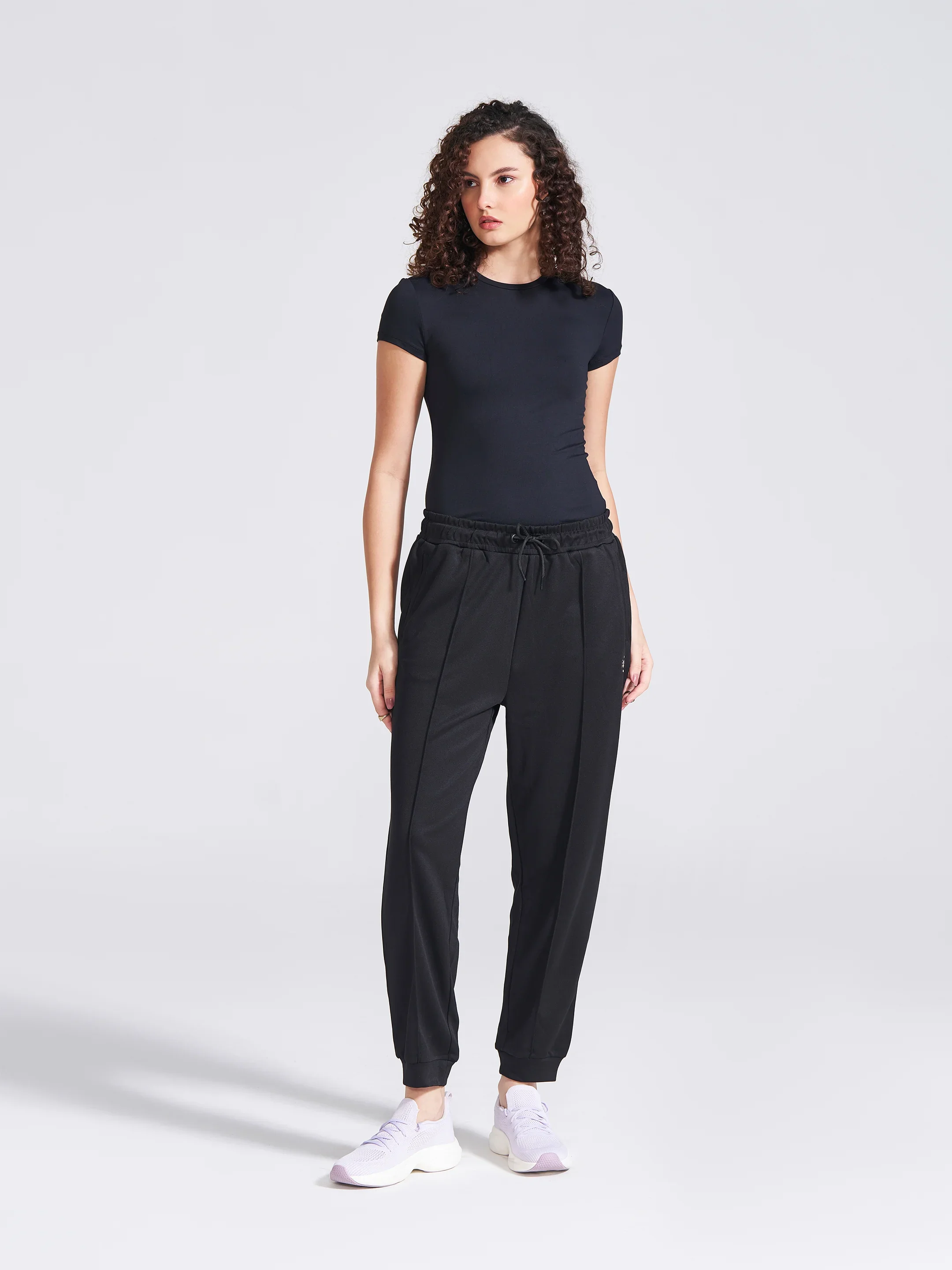 Women's Black Regular Fit Track Pants - Image 5
