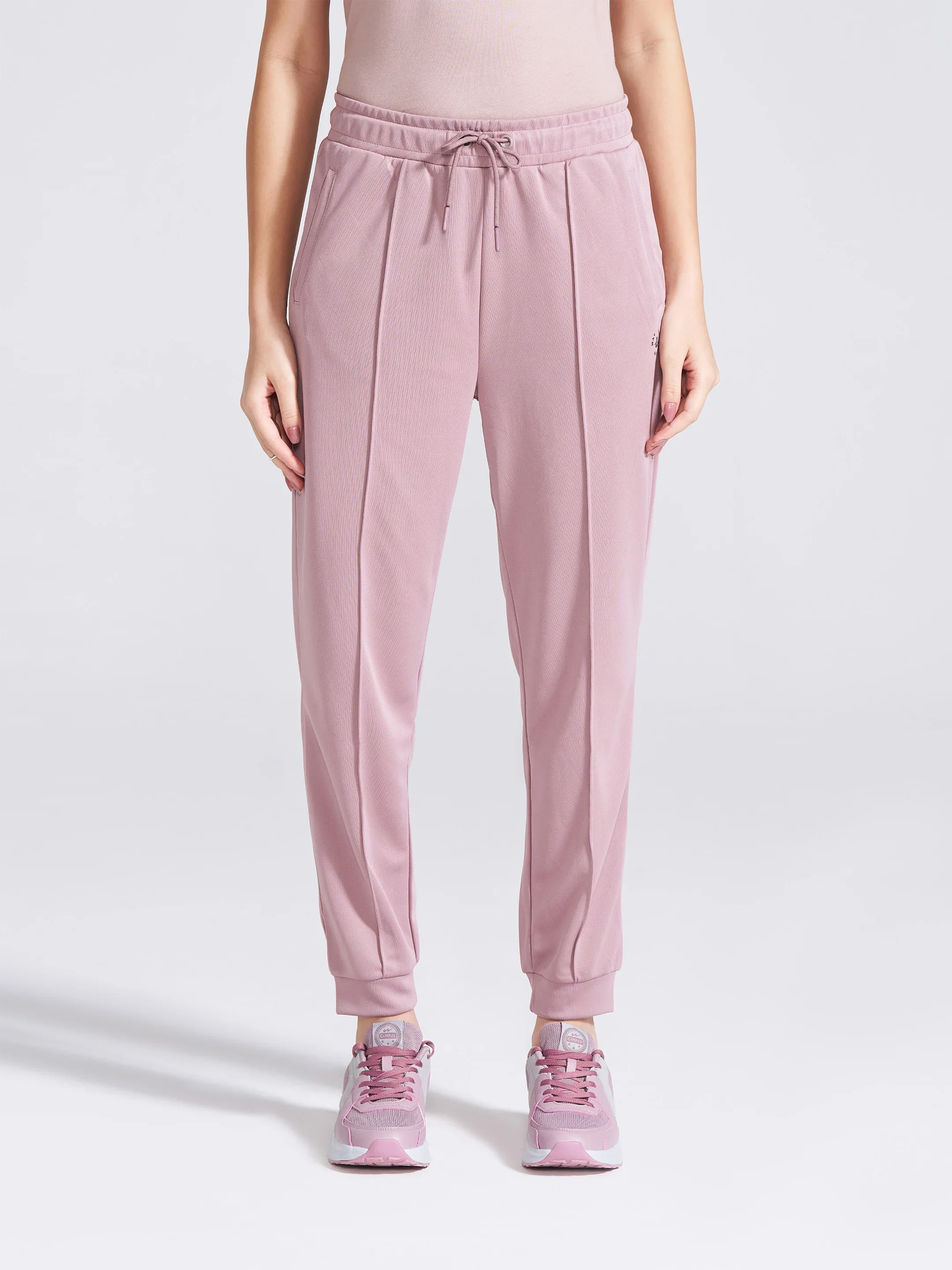 Women's Mauve Regular Fit Track Pants - Image 3