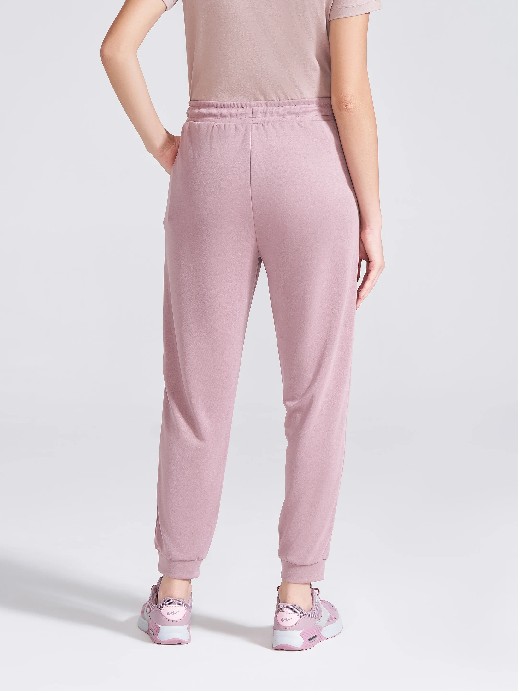 Women's Mauve Regular Fit Track Pants - Image 6
