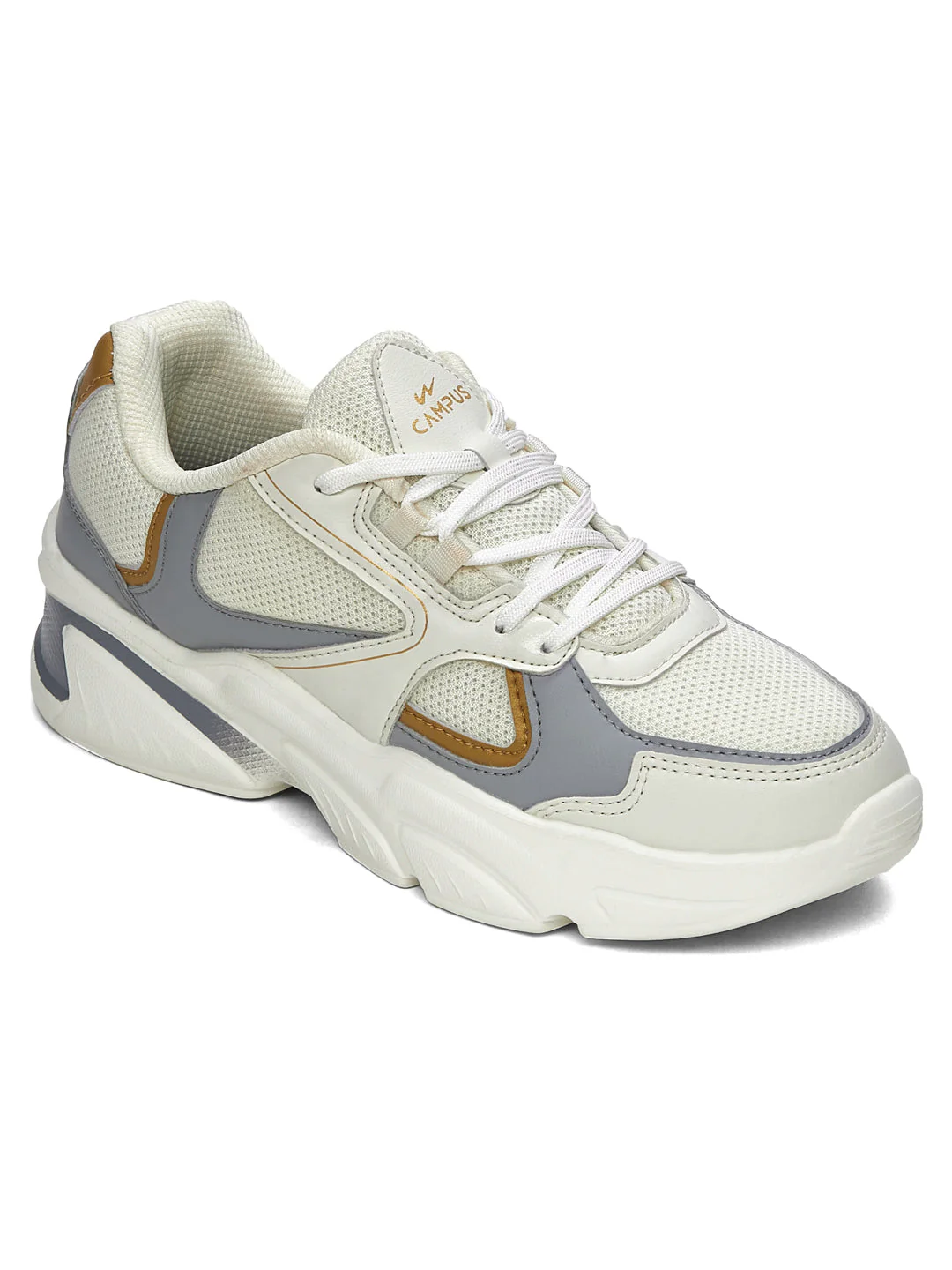 YASMIN White Women's Sneakers - Image 3