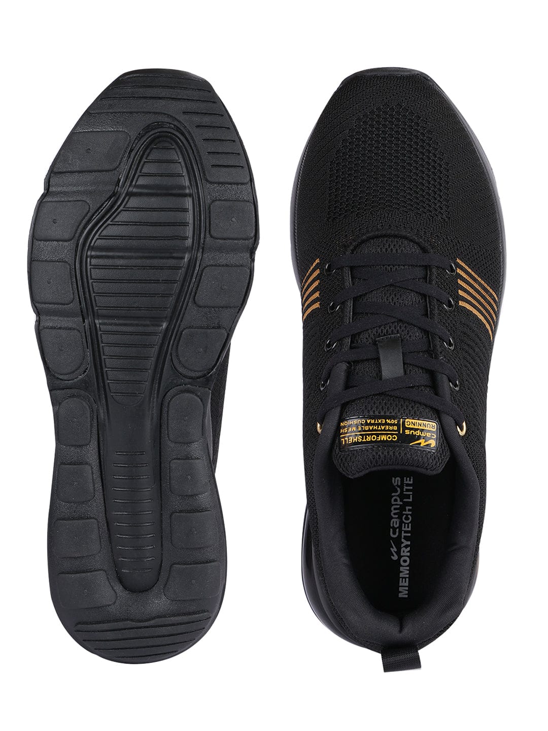 ZURIK PRO Black Men's Sports Shoes - Image 4